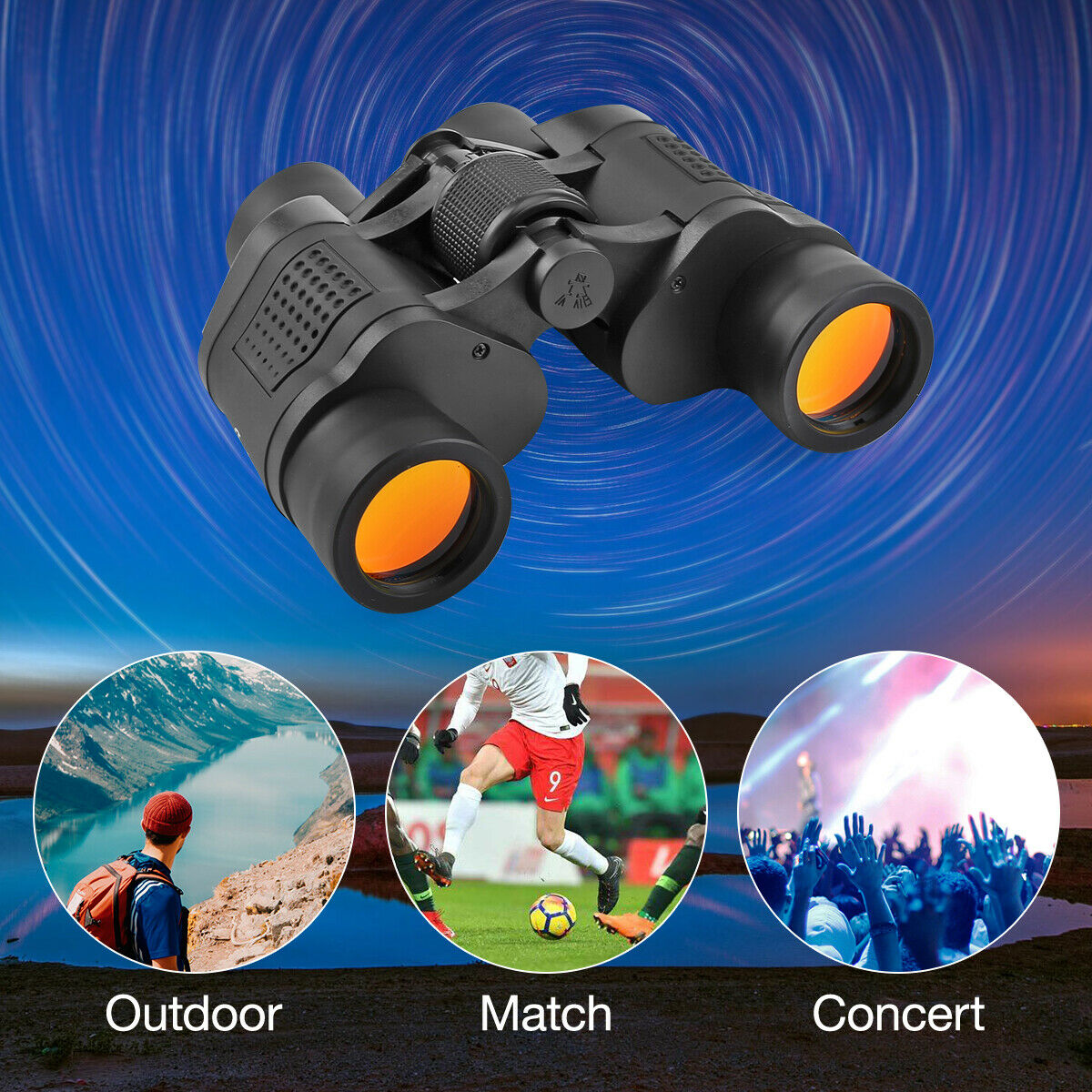 60x60 High Power Binoculars With Night Vision