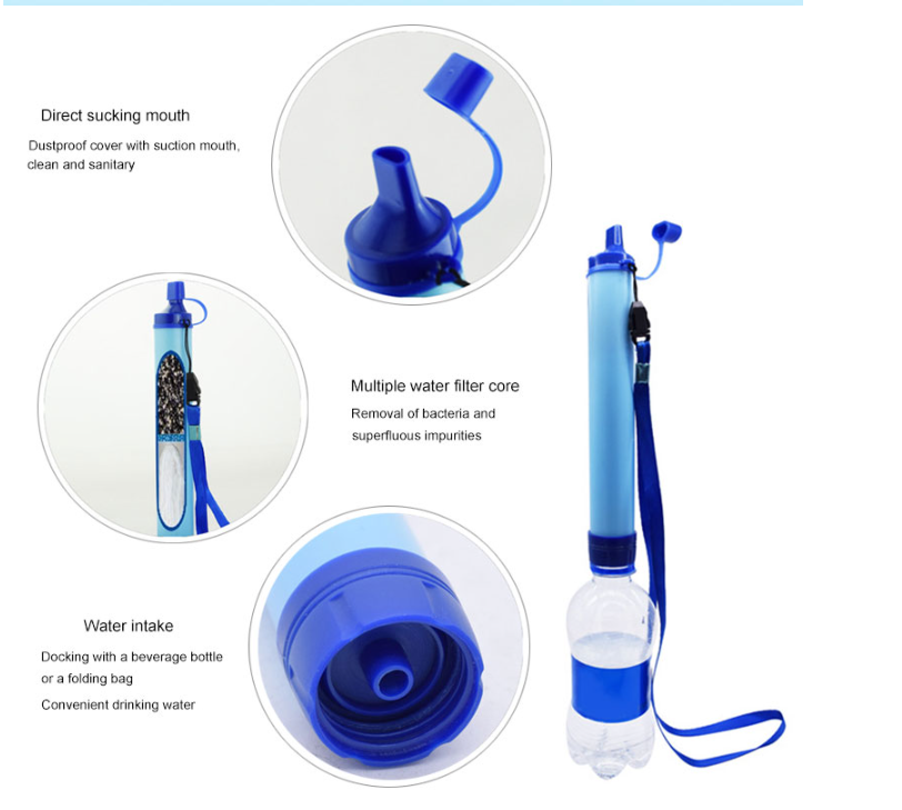 Emergency Outdoor Water Filter Straw