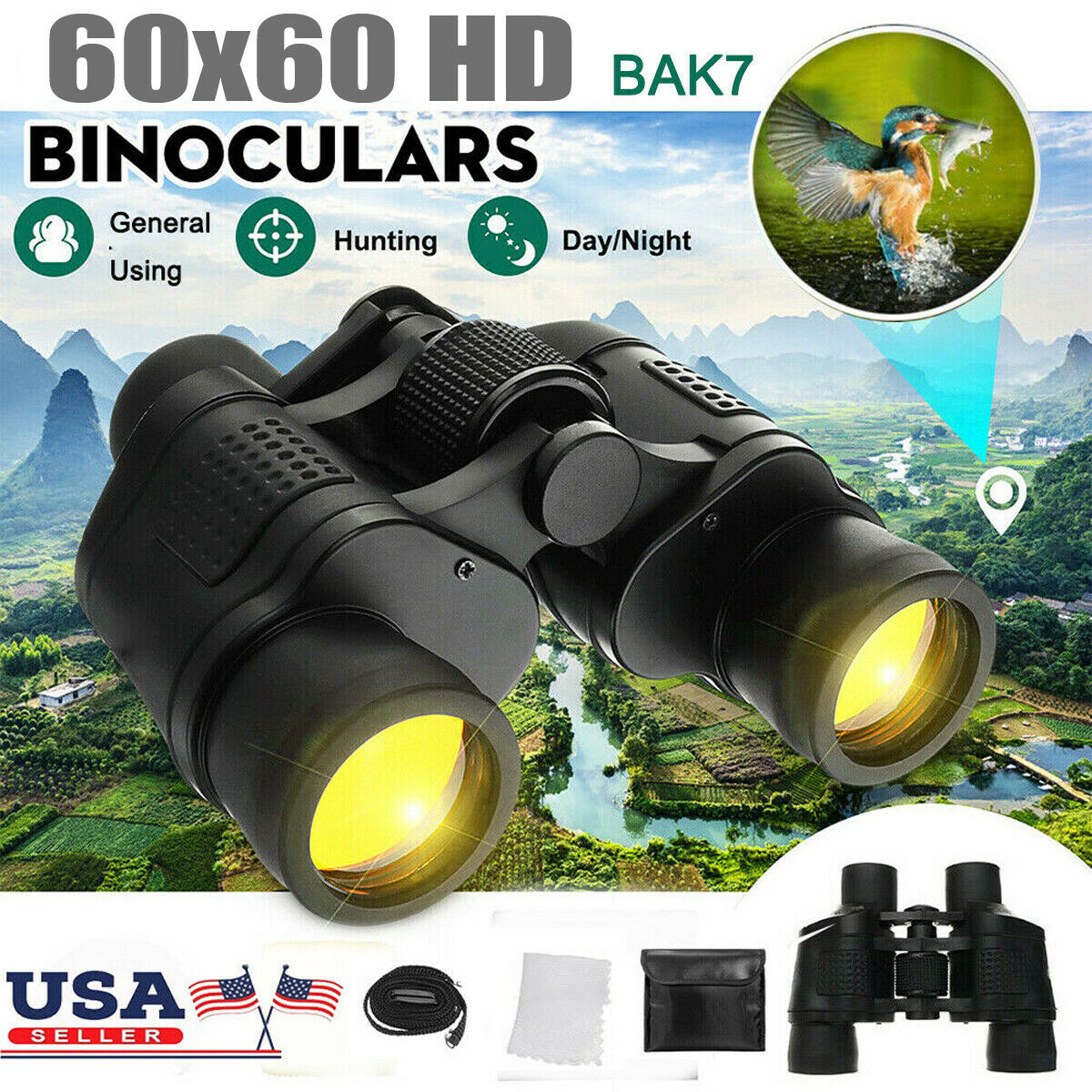 60x60 High Power Binoculars With Night Vision