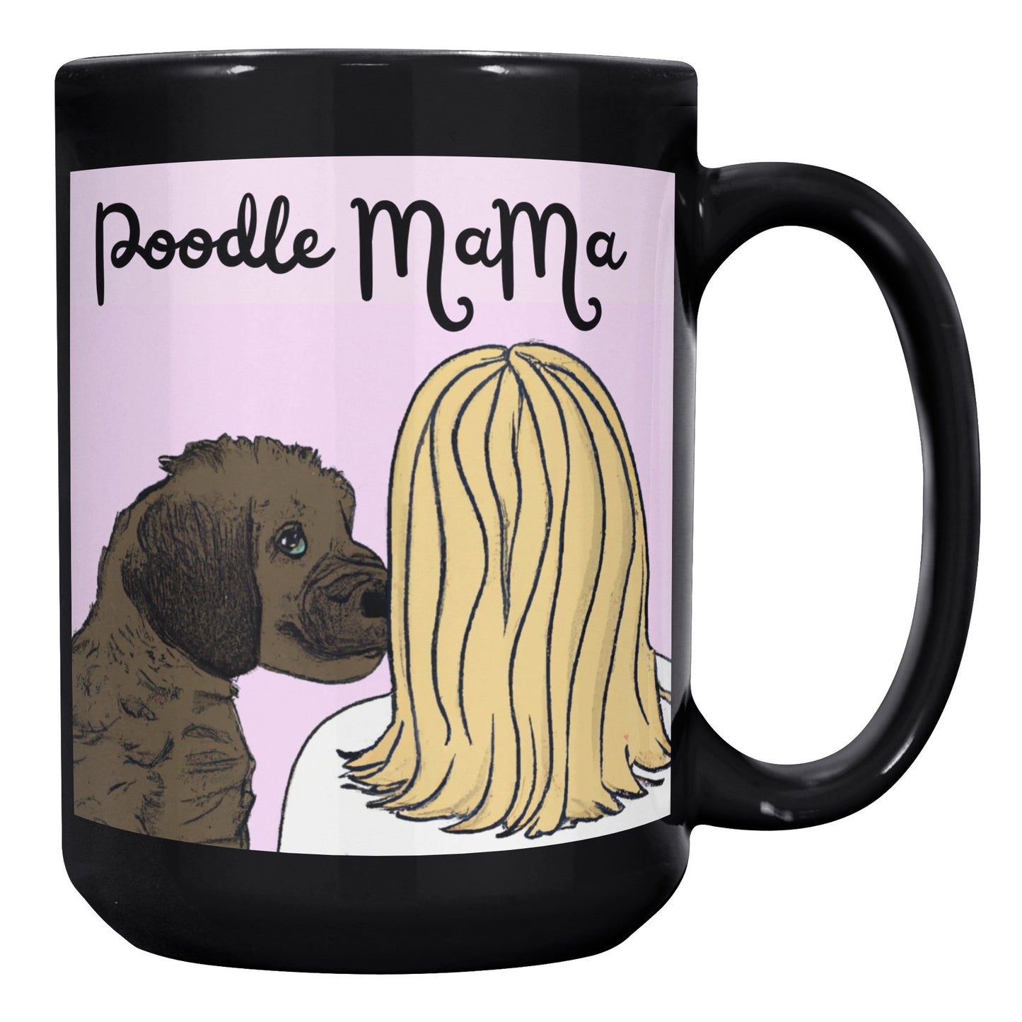 Poodle Mama Mug Black