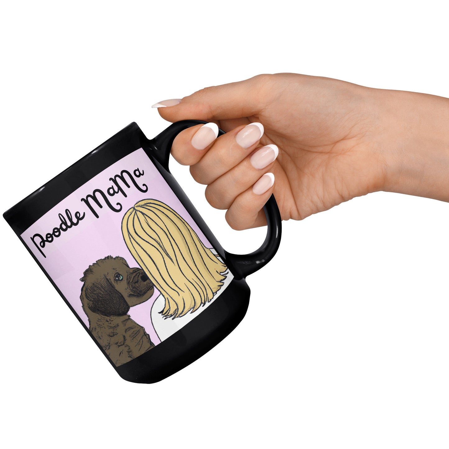 Poodle Mama Mug Black