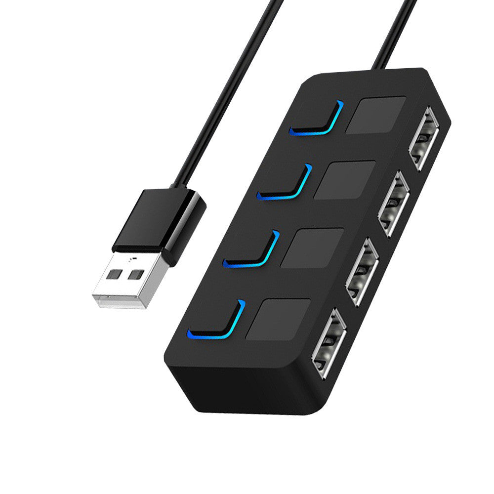 USB 2.0 HUB Multi Splitter 4 Expander Power Adapter