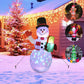 Christmas LED Inflatable Santa Tree Snowman & Gingerbread Man