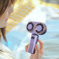 Handheld Mini Foldable Neck Dual Fan