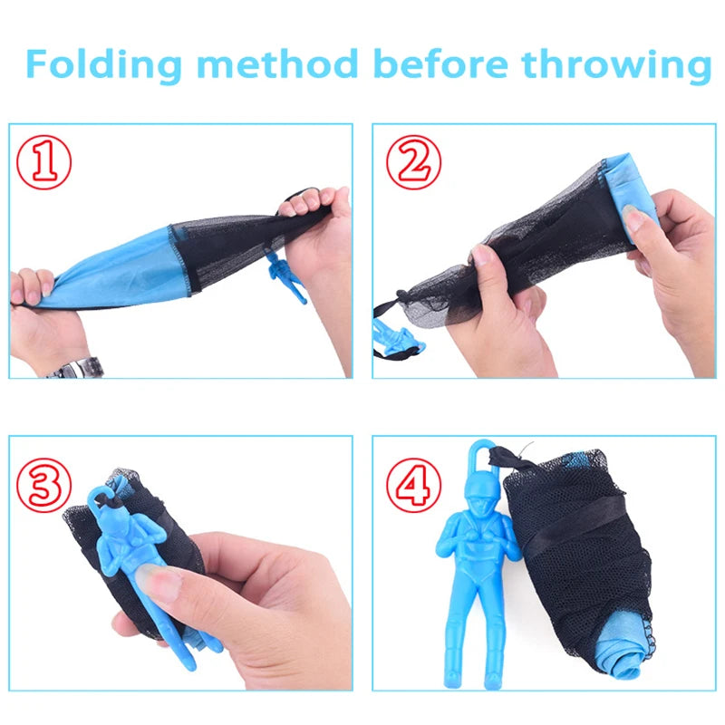 Hand Throw Mini Soldier Parachute Toy