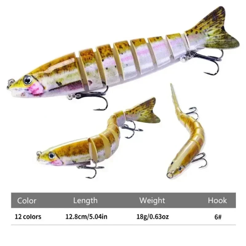 Multi Section Lua Bait 12.8cm 18g Artificial Fish