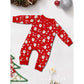 Christmas Family Pajamas - Santa Claus/Ho Ho Ho Print