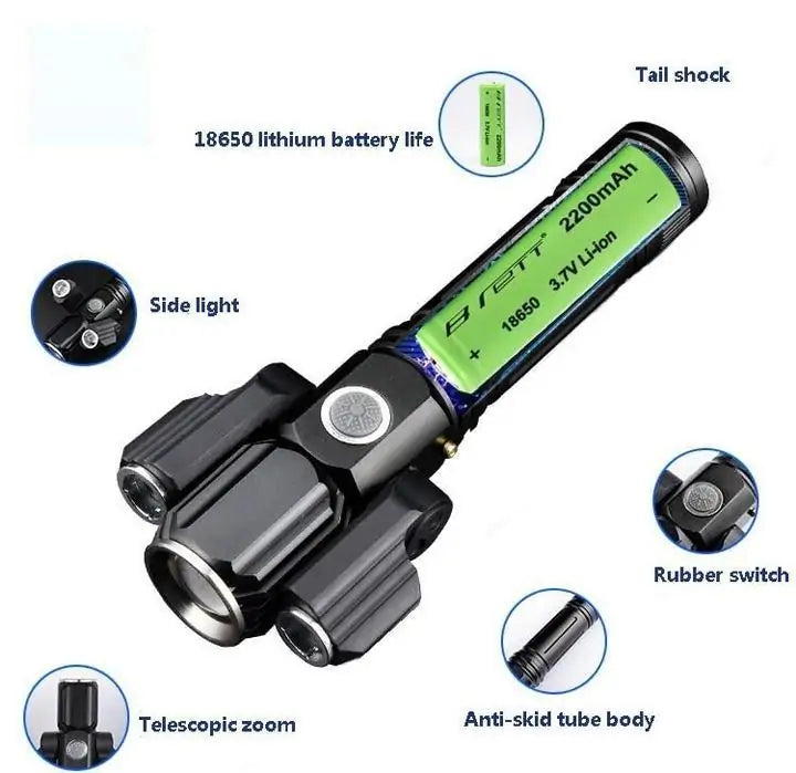 Mini Rechargeable Magnetic Flashlight