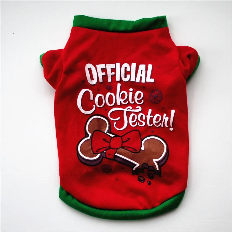 Cotton Christmas Pet Clothes