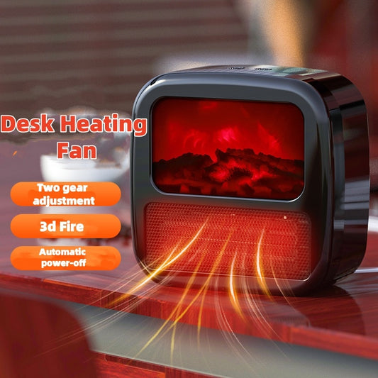 Electric Office Heater with 3D Flame