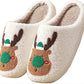 Cozy Christmas Reindeer Slippers