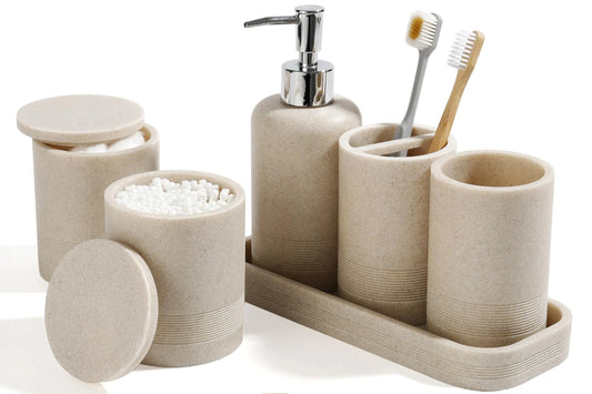 Bathroom Accessories Set 6-Piece Bathroom Accessory Set