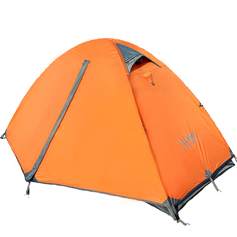 Lightweight Backpacking Double Camping Tent - Orange