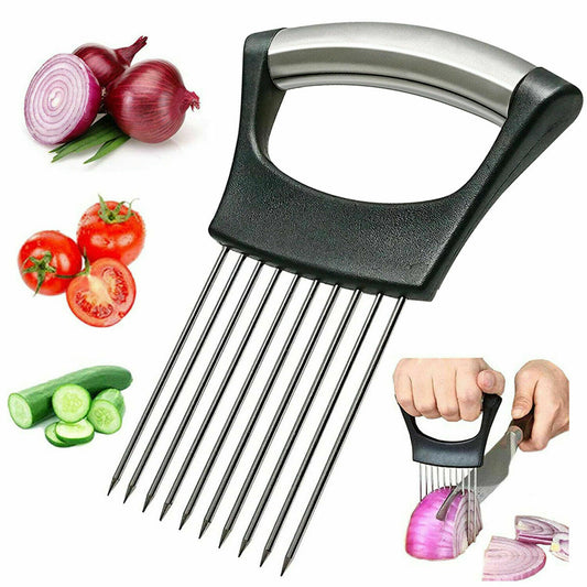 Stainless Steel Vegetable Holder Slicer Cutter