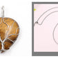 Peach Heart-shaped Lovers Pendant Natural Crystal Tree Of Life Necklace