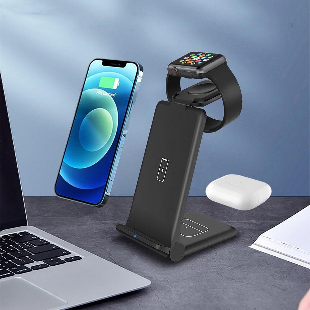 3 In 1 Fast Wireless Charging Station Stand