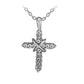 Studded Jesus Cross Necklace Clavicle Chain
