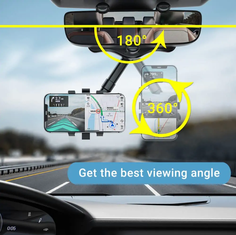 360° Rotatable Car Smart Phone Holder