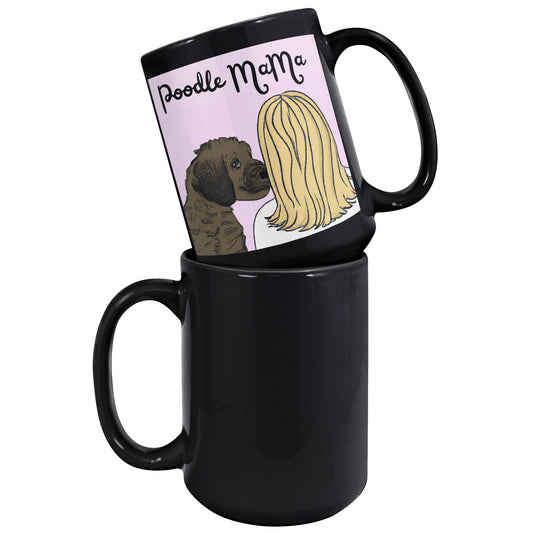 Poodle Mama Mug Black