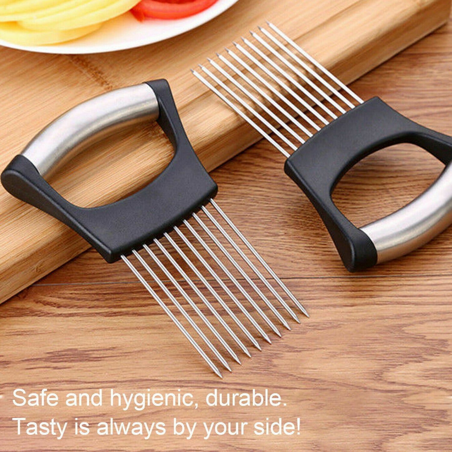 Stainless Steel Vegetable Holder Slicer Cutter